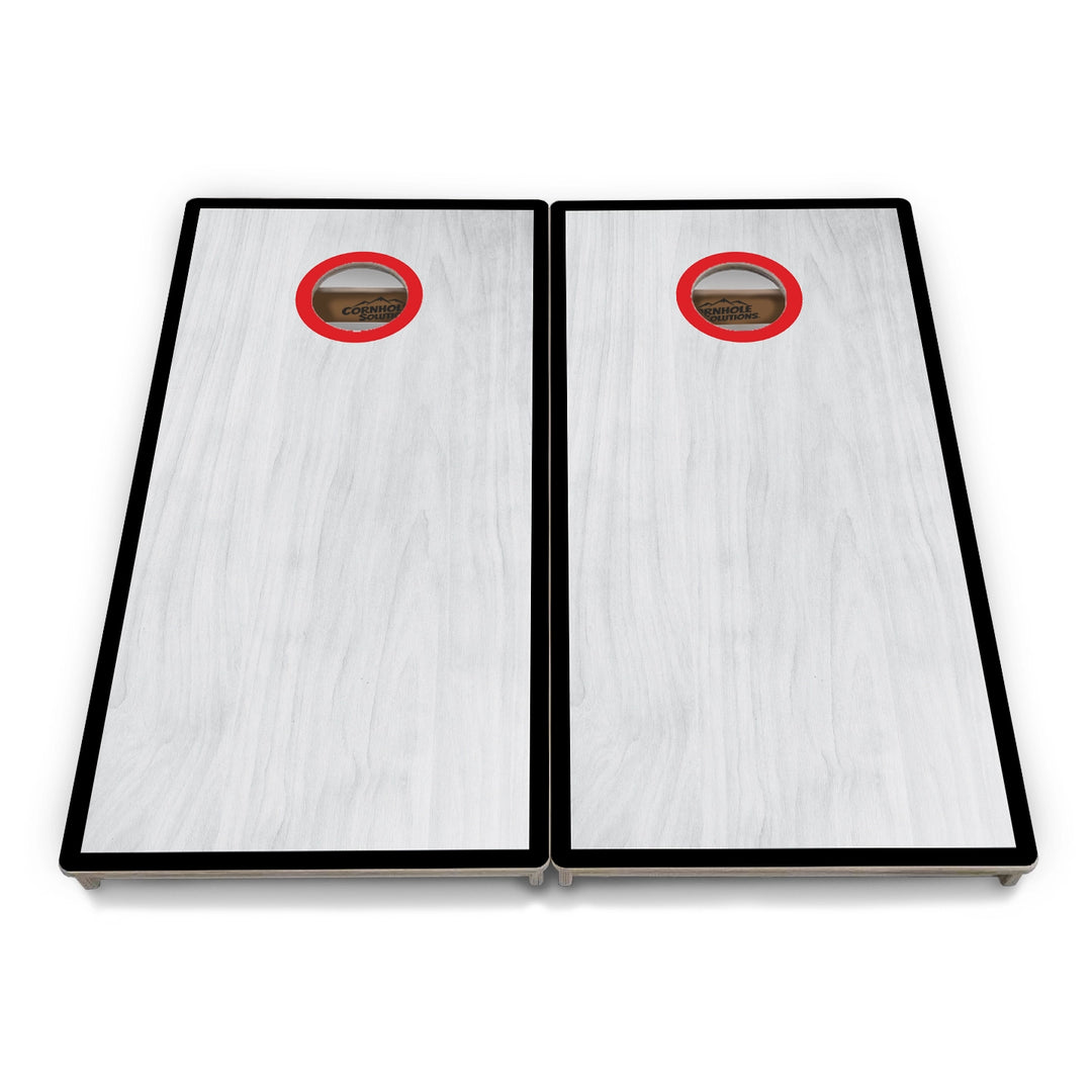 Grey Wash Hole Ring Cornhole Boards – Tournament Series
