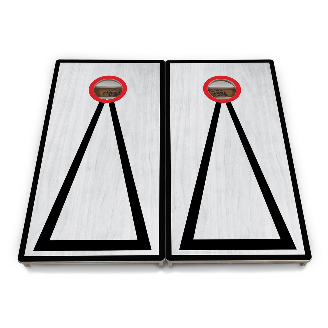 Grey Wash Hole Ring Cornhole Boards – Tournament Series