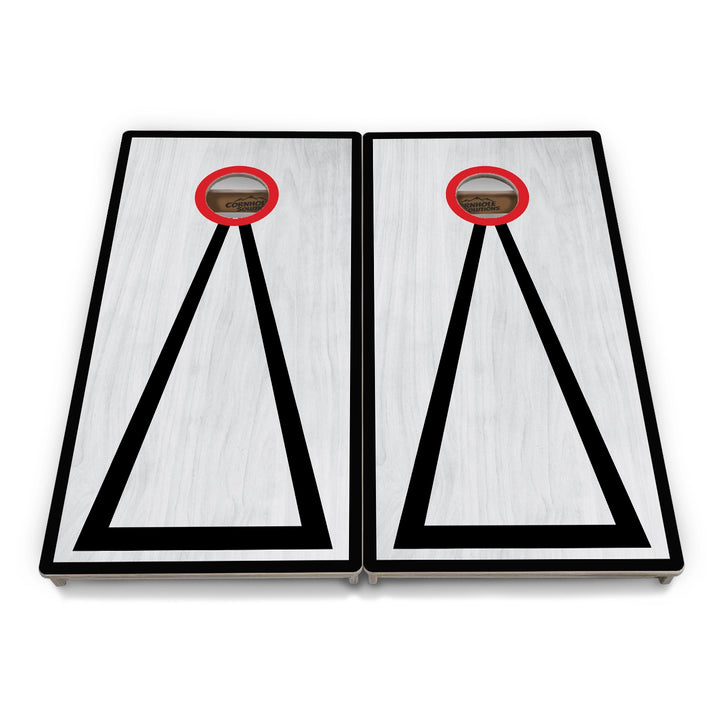 Grey Wash Hole Ring Cornhole Boards – Tournament Series
