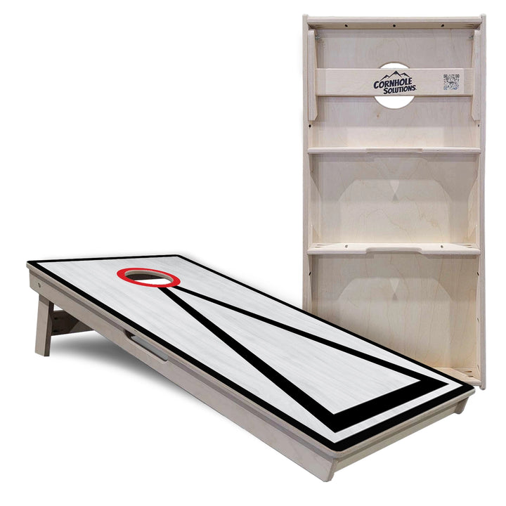 Grey Wash Hole Ring Cornhole Boards – Tournament Series