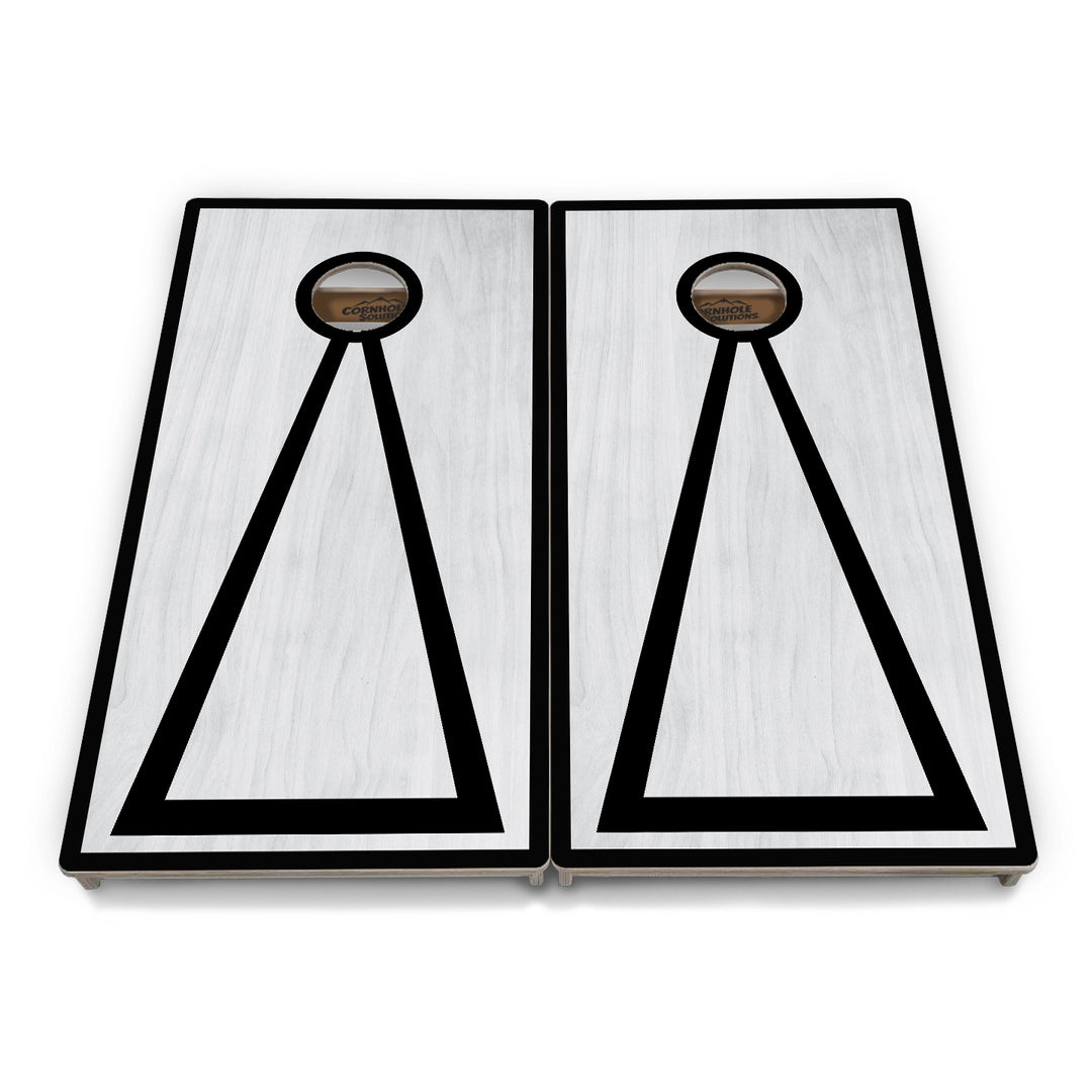 Grey Wash Hole Ring Cornhole Boards – Tournament Series