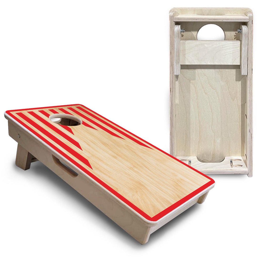 Stars & Stripes Keyhole - Mini or Vacation Size Cornhole Boards