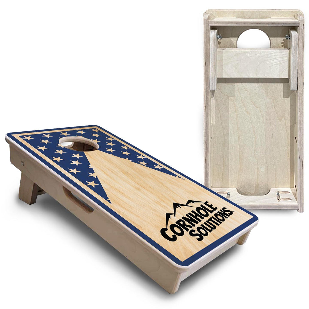Stars Keyhole CS Logo - Mini or Vacation Size Cornhole Boards
