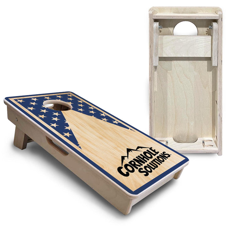 Stars Keyhole CS Logo - Mini or Vacation Size Cornhole Boards