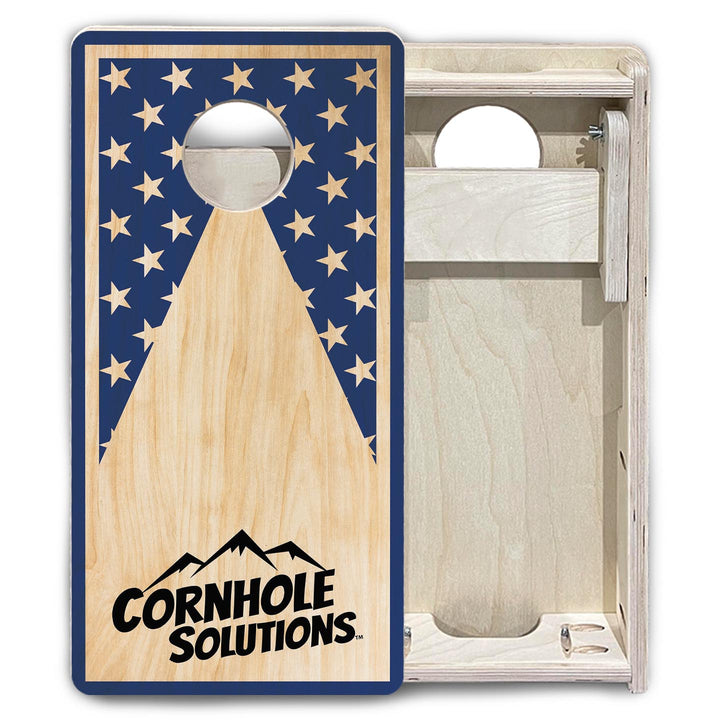 Stars Keyhole CS Logo - Mini or Vacation Size Cornhole Boards