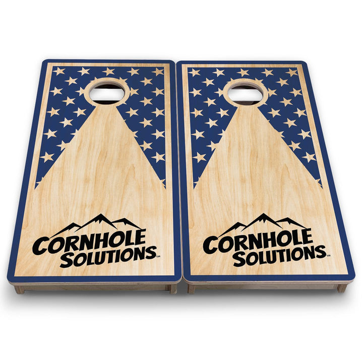 Stars Keyhole CS Logo - Mini or Vacation Size Cornhole Boards