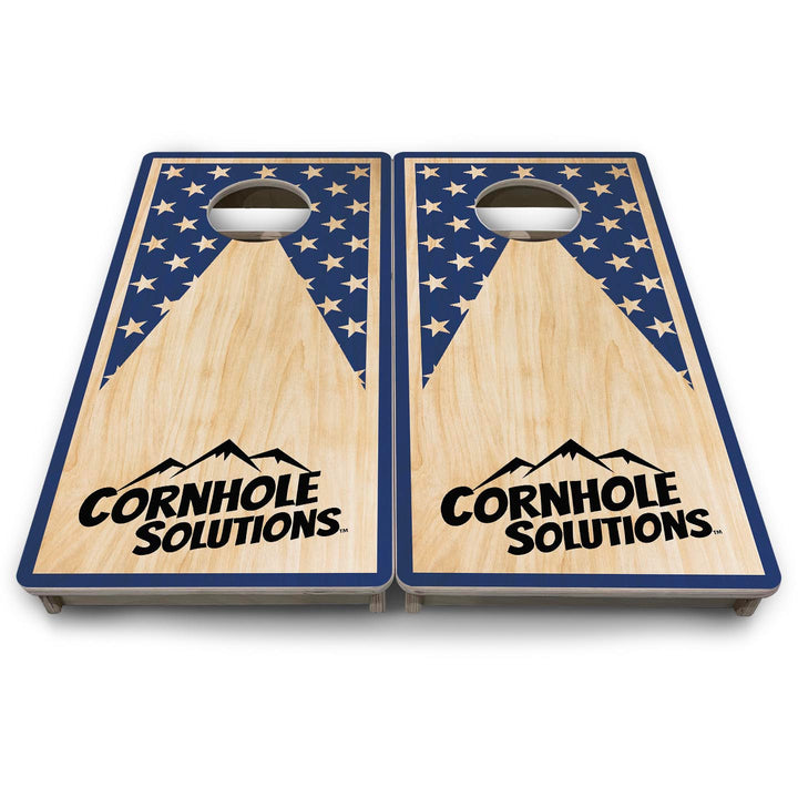 Stars Keyhole CS Logo - Mini or Vacation Size Cornhole Boards