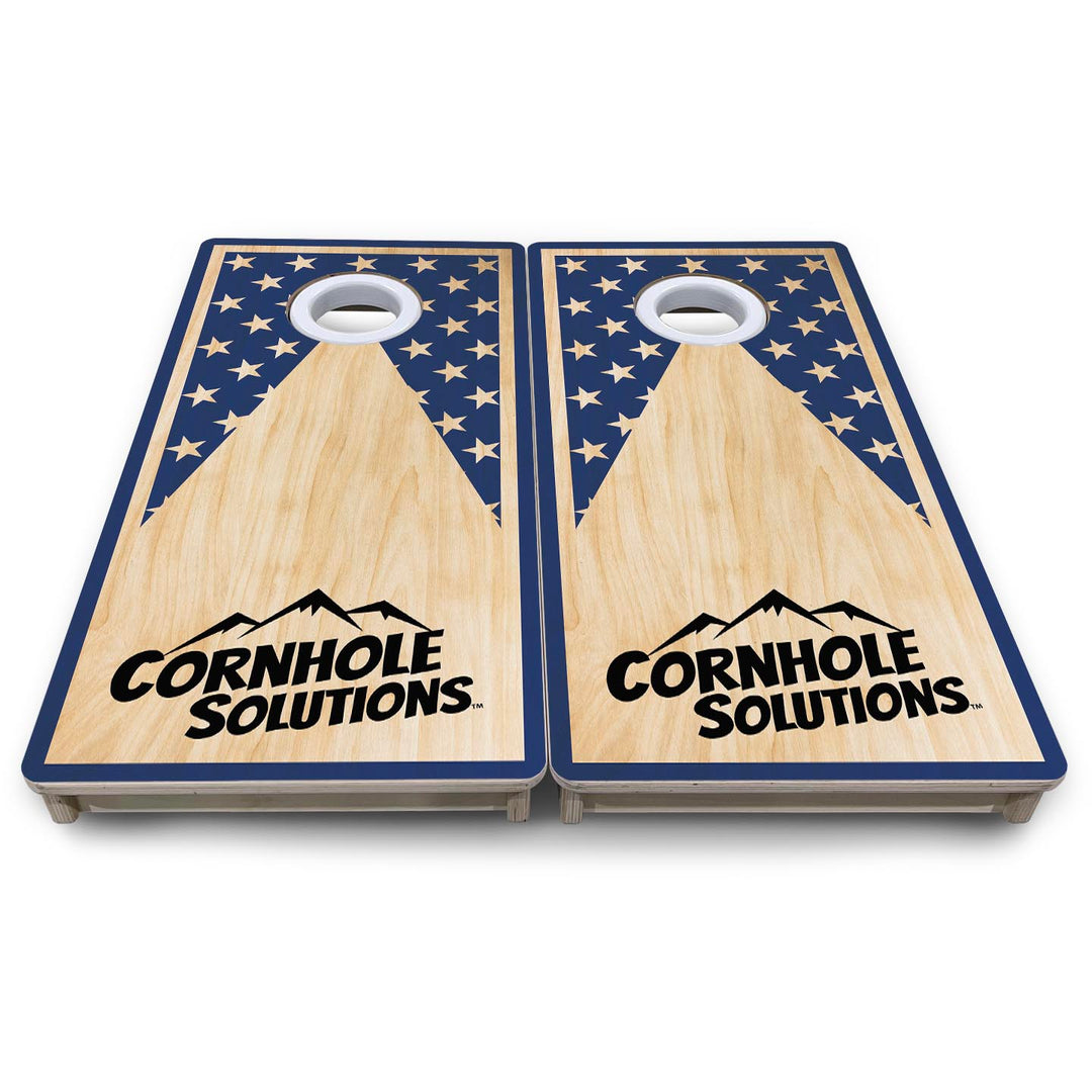 Stars Keyhole CS Logo - Mini or Vacation Size Cornhole Boards