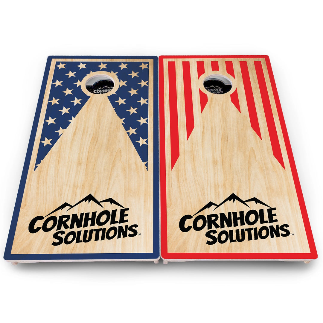 Stars & Stripes Keyhole Cornhole Boards – Pro Lite or Pro Elite