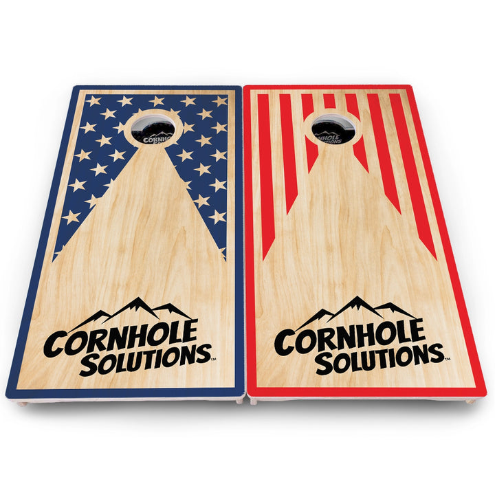Stars & Stripes Keyhole Cornhole Boards – Pro Lite or Pro Elite