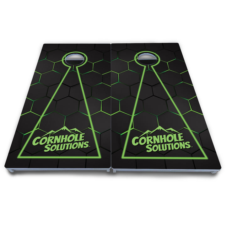 Honeycomb Black Cornhole Boards - All Weather Series