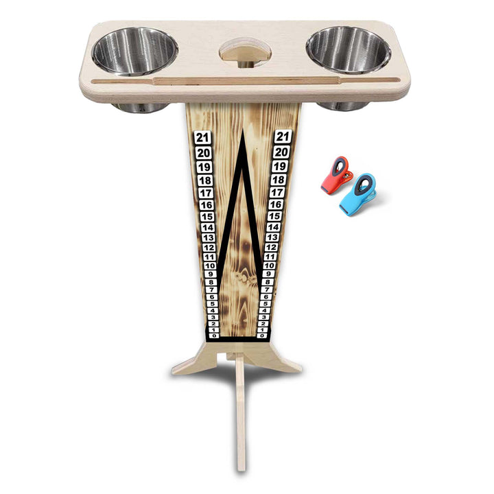 Burnt Triangle CS Logo - Score Stand (cups & clips included) Score/Drink Stand
