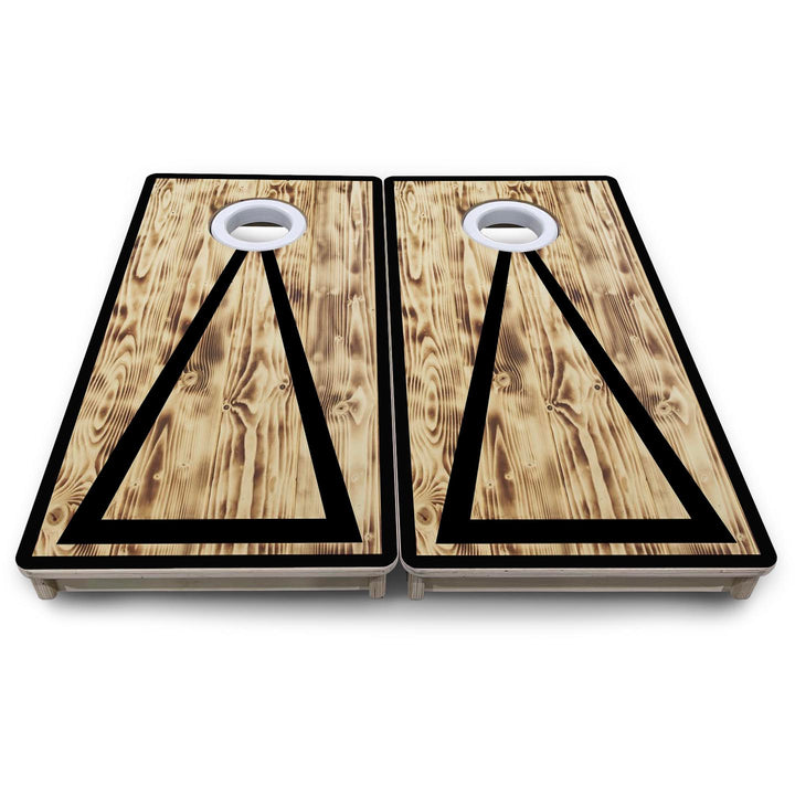 Burnt Triangle - Mini or Vacation Size Cornhole Boards