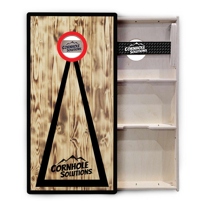 Burnt Triangle CS Logo Cornhole Boards - Professional Tournament Series