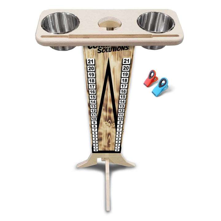Burnt Triangle CS Logo - Score Stand (cups & clips included) Score/Drink Stand