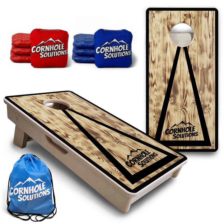 Burnt Triangle CS Logo - Mini or Vacation Size Cornhole Boards