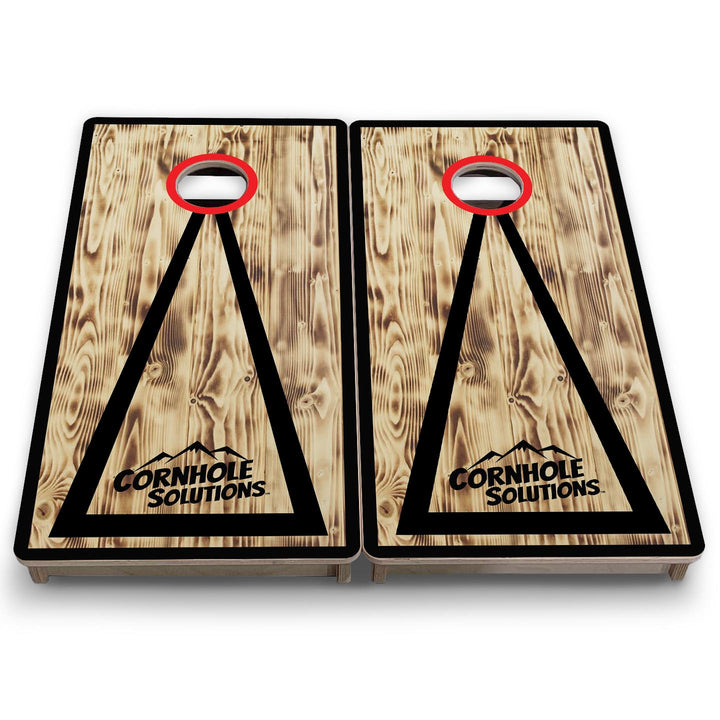 Burnt Triangle CS Logo - Mini or Vacation Size Cornhole Boards