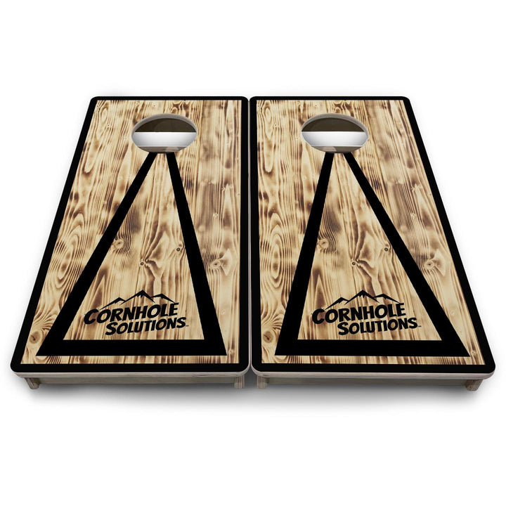 Burnt Triangle CS Logo - Mini or Vacation Size Cornhole Boards