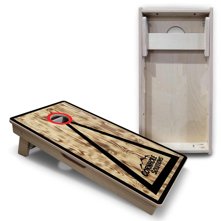 Burnt Triangle - Vacation Cornhole Board Set (16" x 32") with 8 Mini Bags