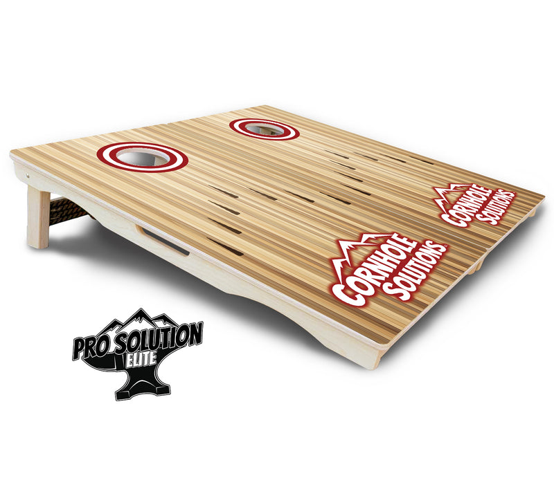 Pro Solution Elite - Bowling Design Options - Professional Tournament Cornhole Boards 3/4" Baltic Birch - Zero Bounce Zero Movement Vertical Interlocking Braces for Extra Weight & Stability +Double Thick Legs +Airmail Blocker