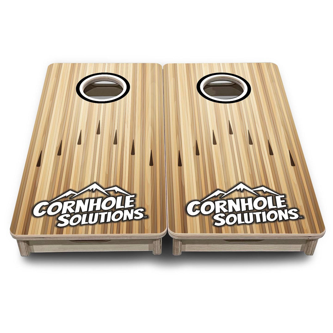Bowling Black CS Logo - Mini or Vacation Size Cornhole Boards