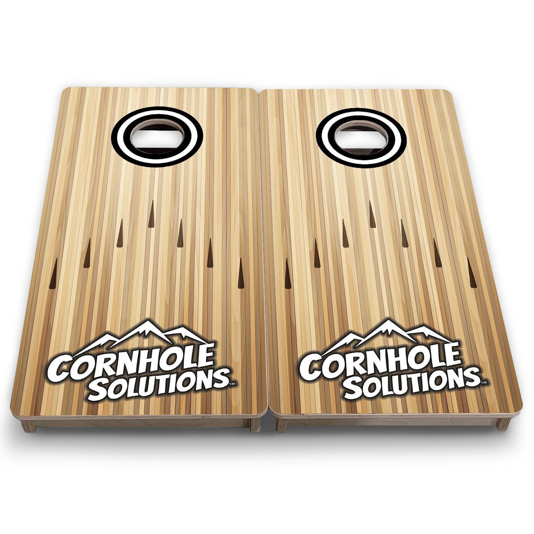 Bowling Black CS Logo - Mini or Vacation Size Cornhole Boards
