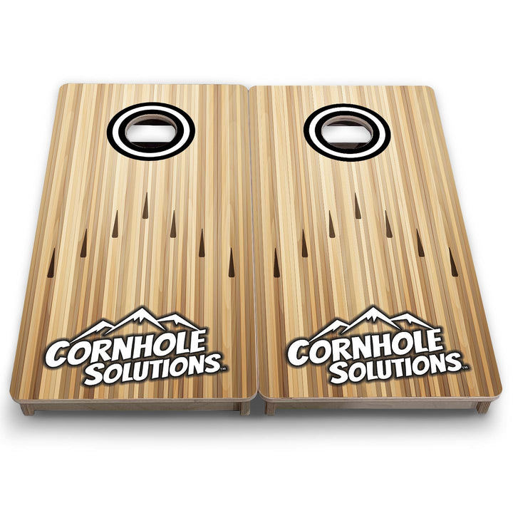 Bowling Black CS Logo - Mini or Vacation Size Cornhole Boards
