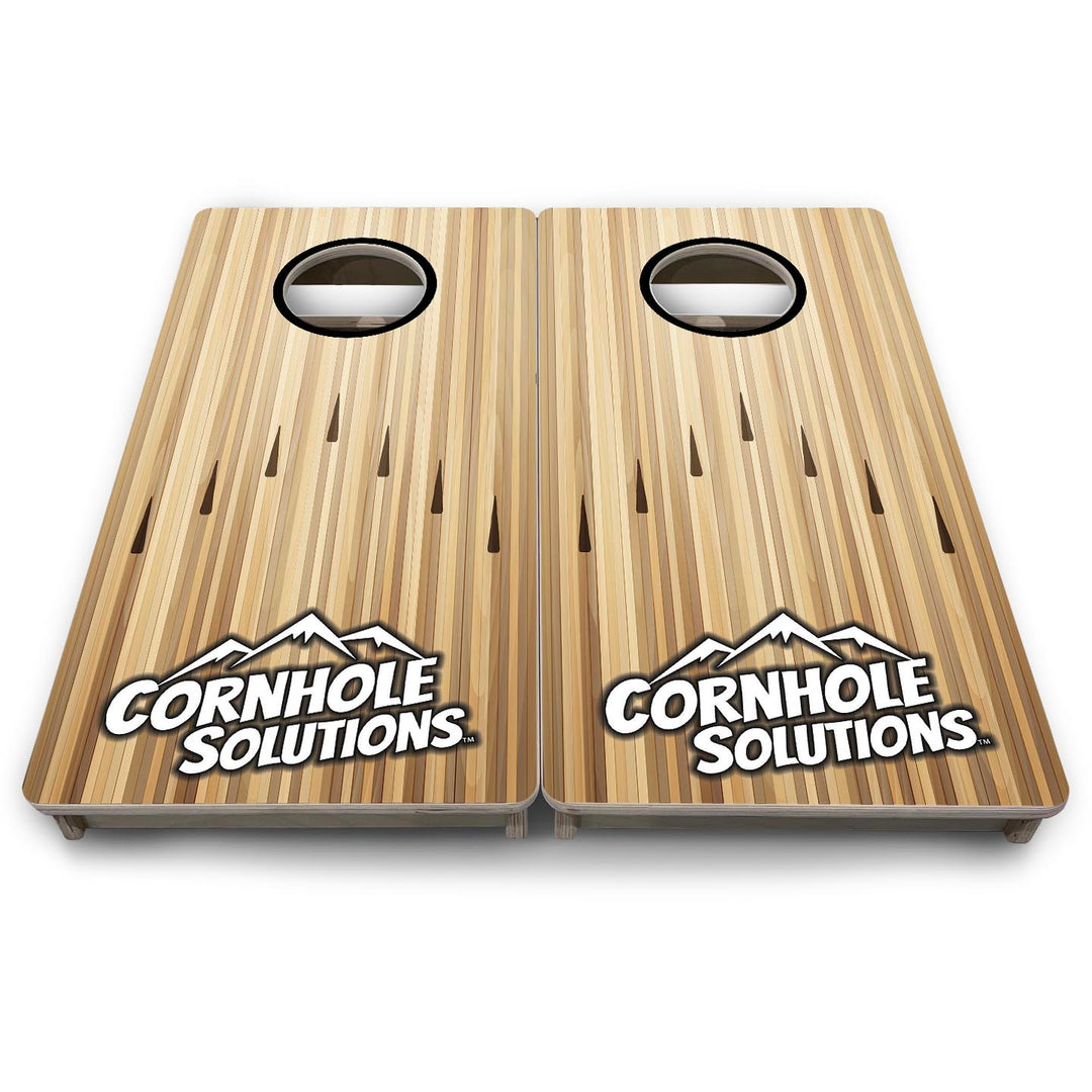 Bowling Black CS Logo - Mini or Vacation Size Cornhole Boards