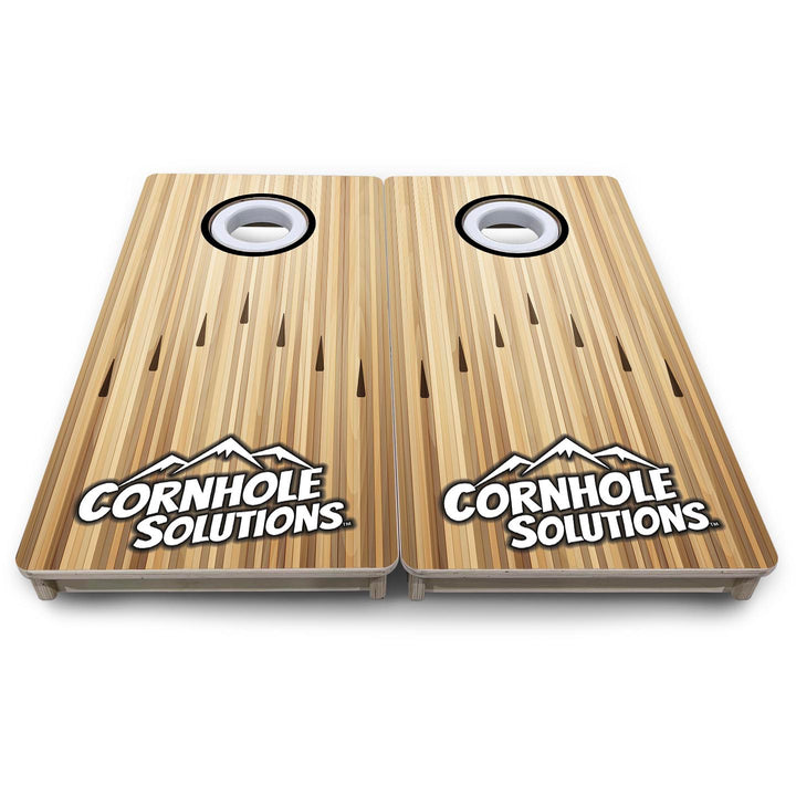 Bowling Black CS Logo - Mini or Vacation Size Cornhole Boards