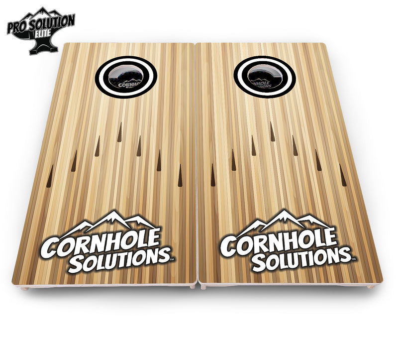 Pro Solution Elite - Bowling Design Options - Professional Tournament Cornhole Boards 3/4" Baltic Birch - Zero Bounce Zero Movement Vertical Interlocking Braces for Extra Weight & Stability +Double Thick Legs +Airmail Blocker