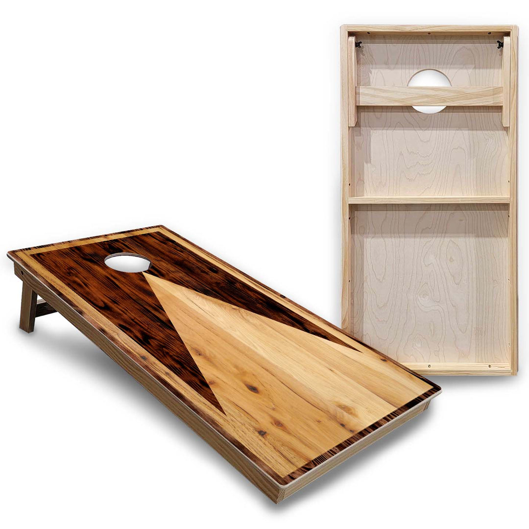 Wooden Triangle Cornhole Boards - Backyard Series