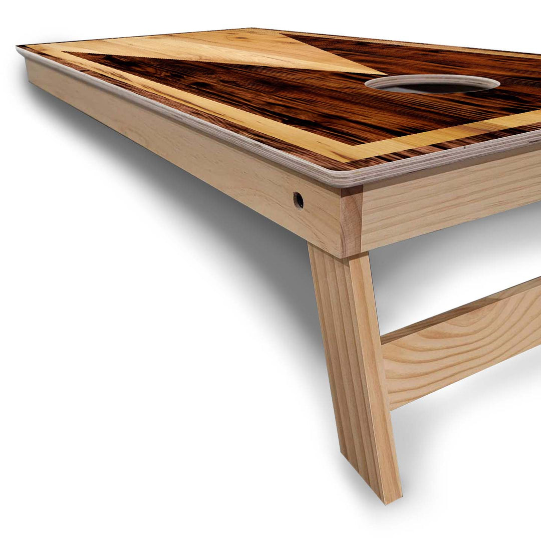 Wooden Triangle Cornhole Boards - Backyard Series