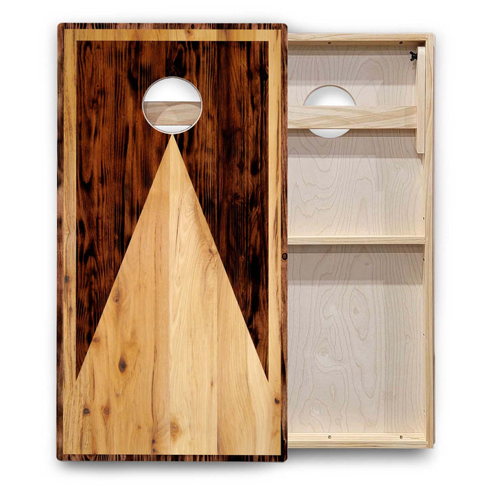 Wooden Triangle Cornhole Boards - Backyard Series