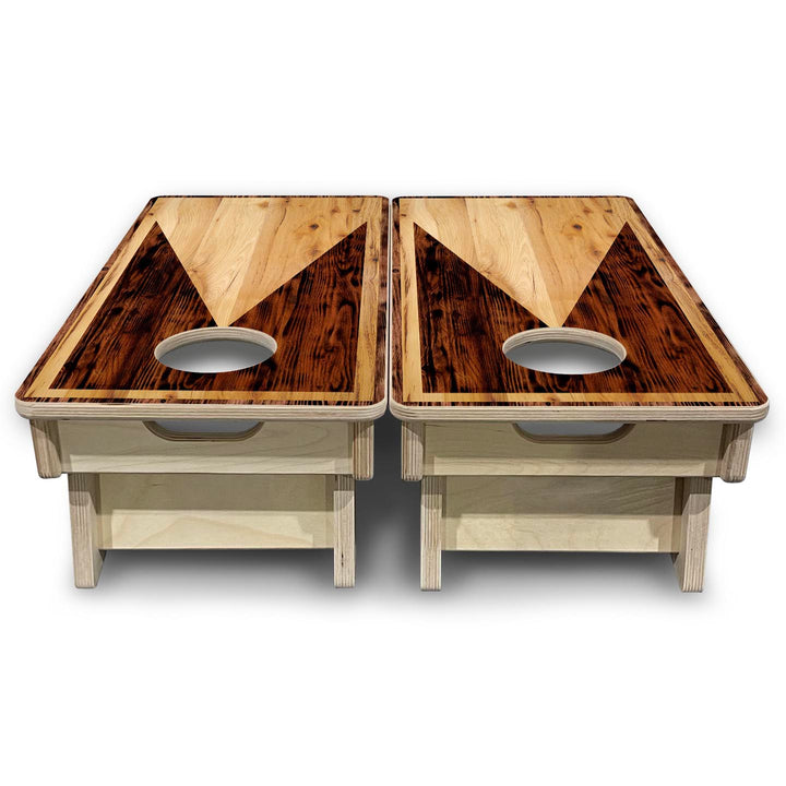 Wooden Triangle - Mini or Vacation Size Cornhole Boards