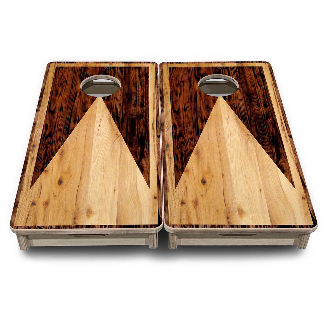 Wooden Triangle - Mini or Vacation Size Cornhole Boards
