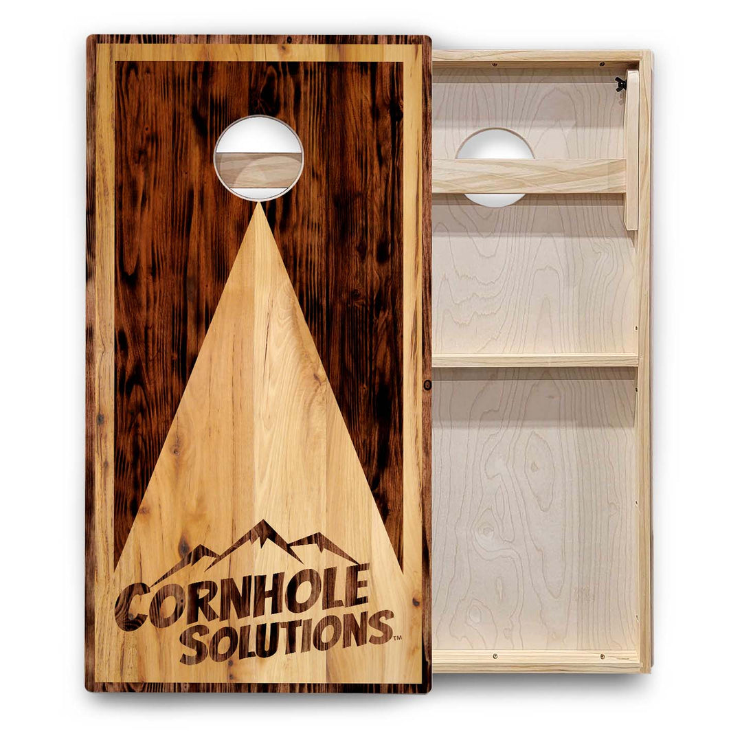 Wooden Triangle Cornhole Boards - Backyard Series