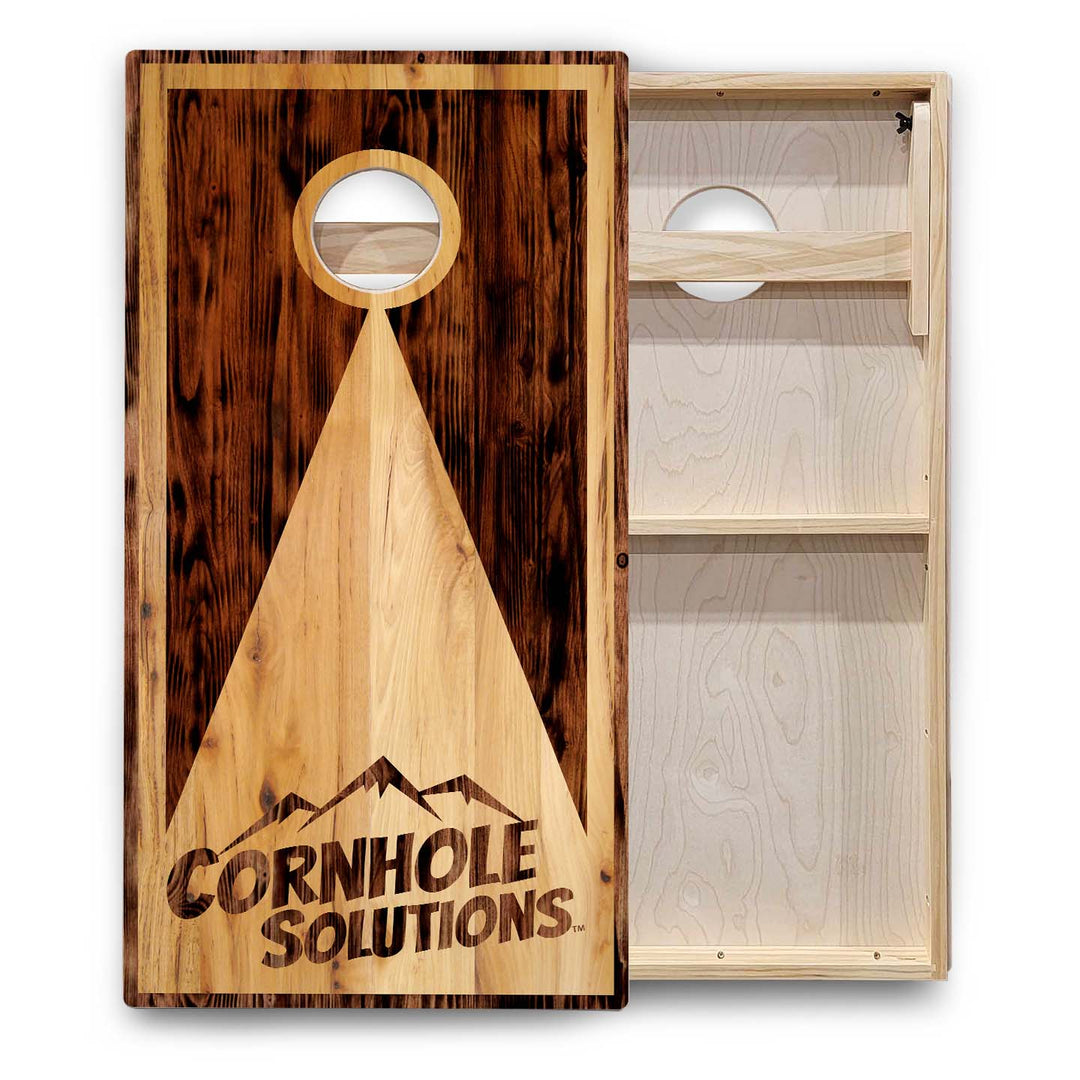 Wooden Triangle Cornhole Boards - Backyard Series