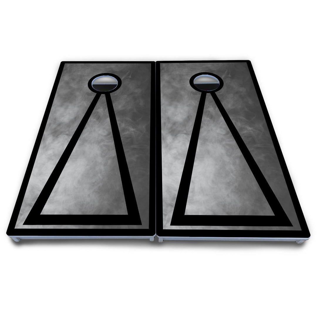 Smoke Triangle Cornhole Boards - All Weather Series