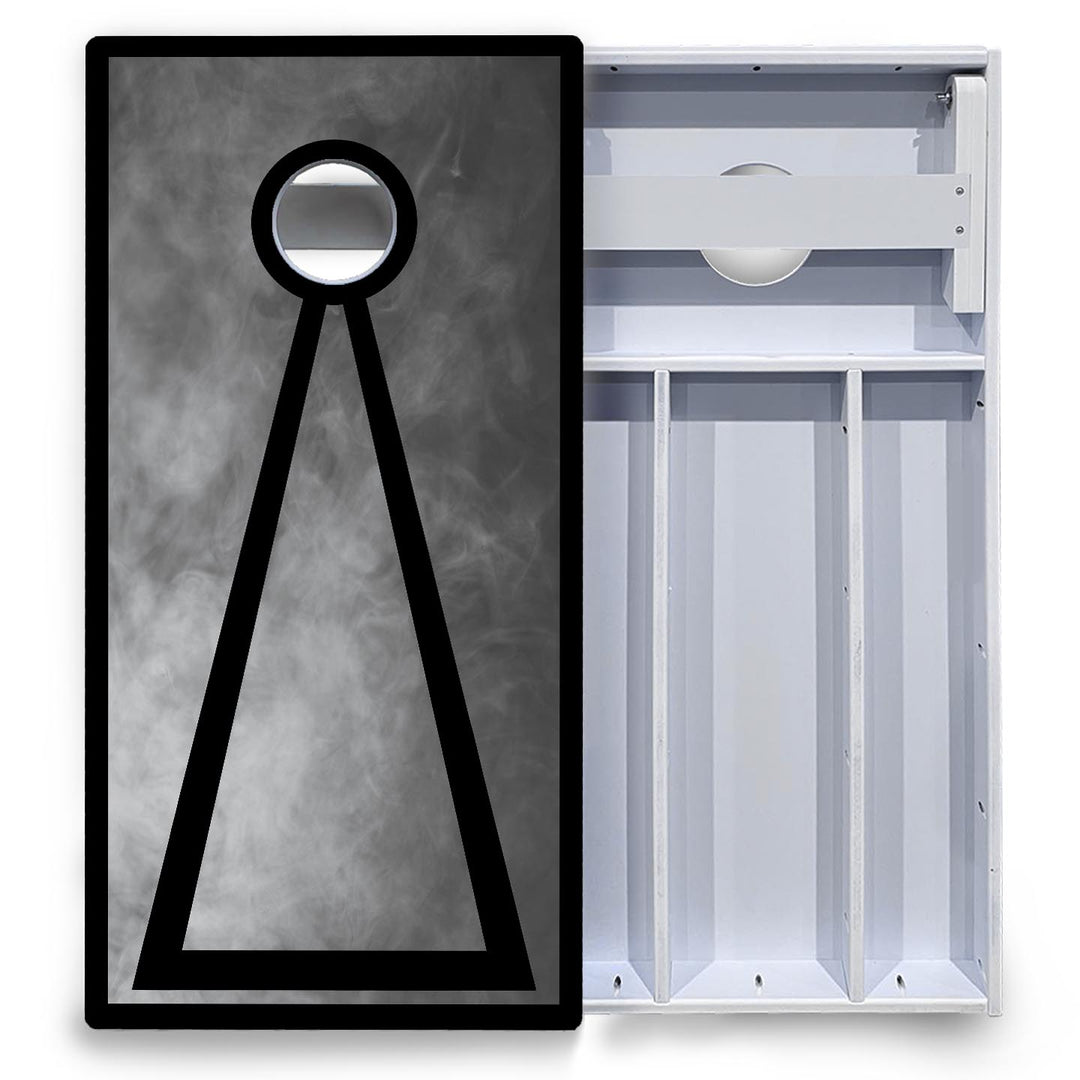Smoke Triangle Cornhole Boards - All Weather Series