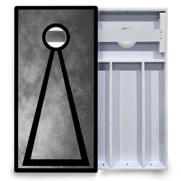 Smoke Triangle Cornhole Boards - All Weather Series