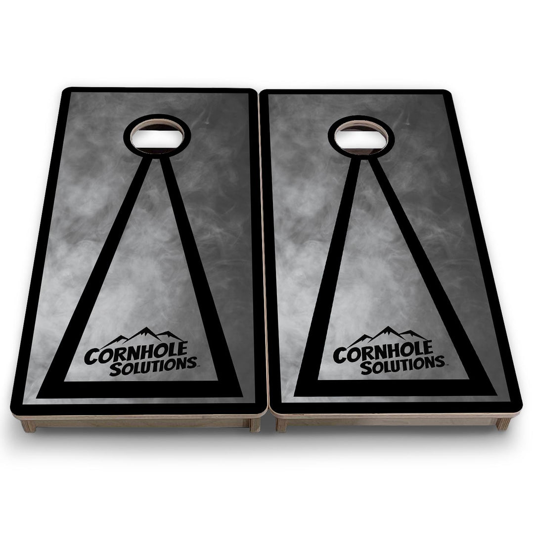 Smoke Triangle CS Logo - Mini or Vacation Size Cornhole Boards