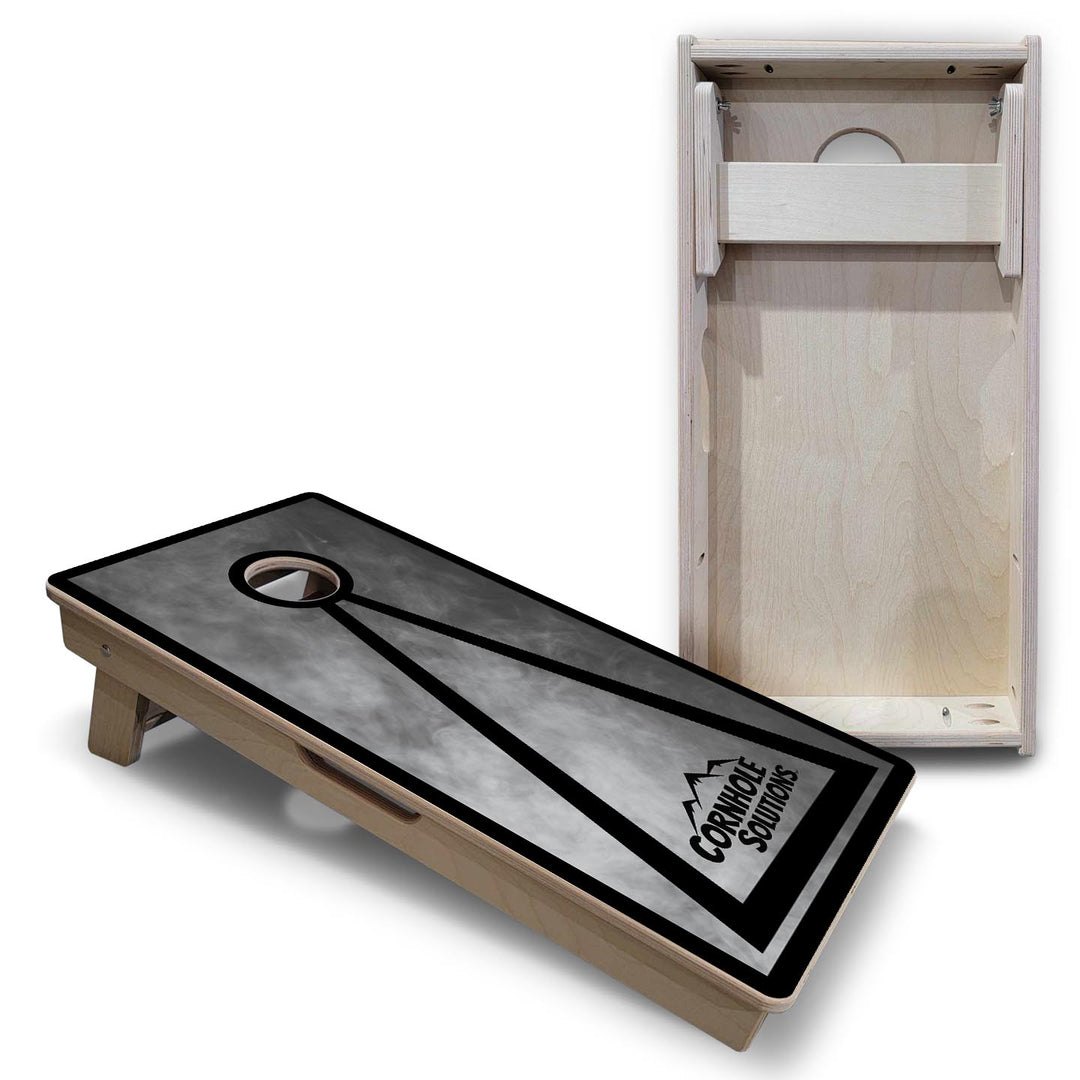 Smoke Triangle - Vacation Cornhole Board Set (16" x 32") with 8 Mini Bags