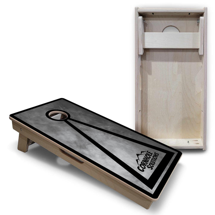 Smoke Triangle - Vacation Cornhole Board Set (16" x 32") with 8 Mini Bags