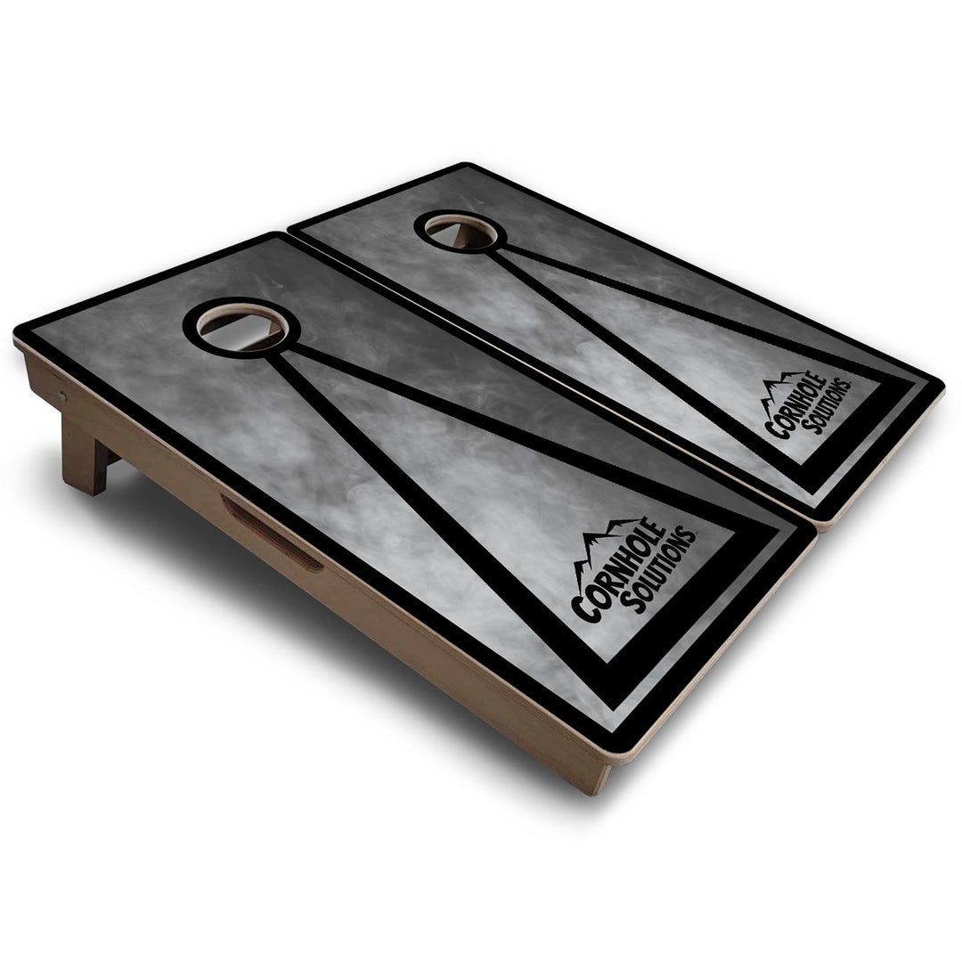 Smoke Triangle - Vacation Cornhole Board Set (16" x 32") with 8 Mini Bags