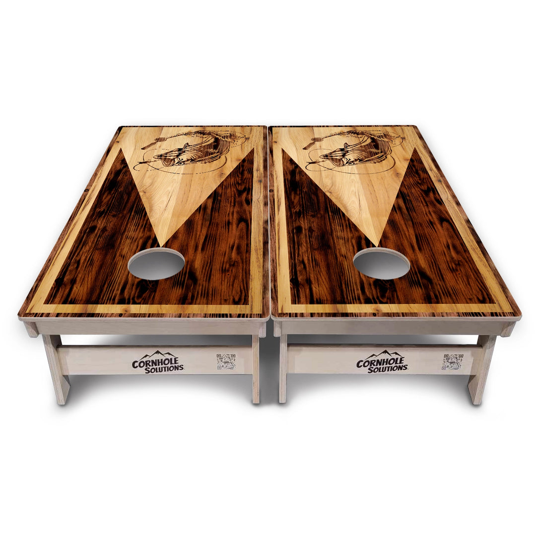 Wooden Fish Cornhole Boards – Tournament Series
