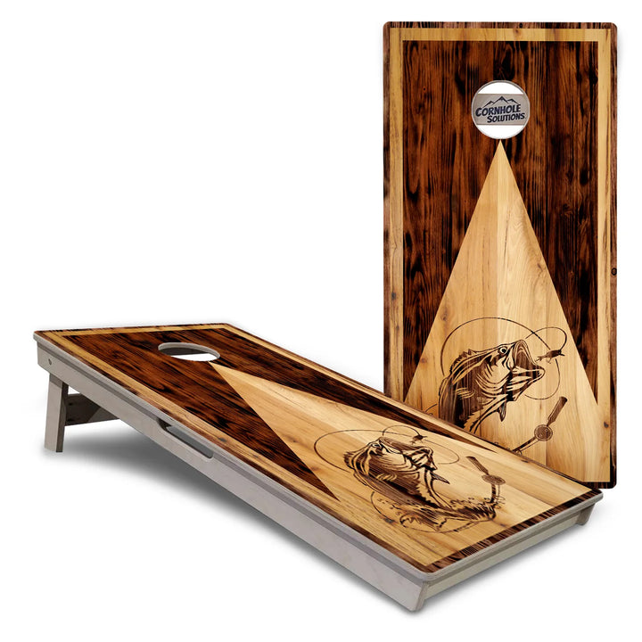 Wooden Fish Cornhole Boards – Tournament Series