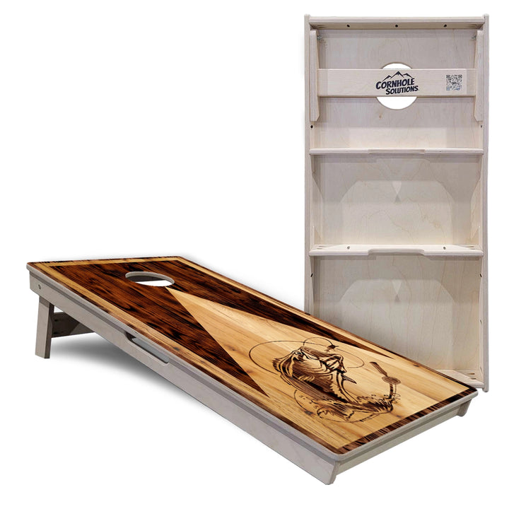Wooden Fish Cornhole Boards – Tournament Series
