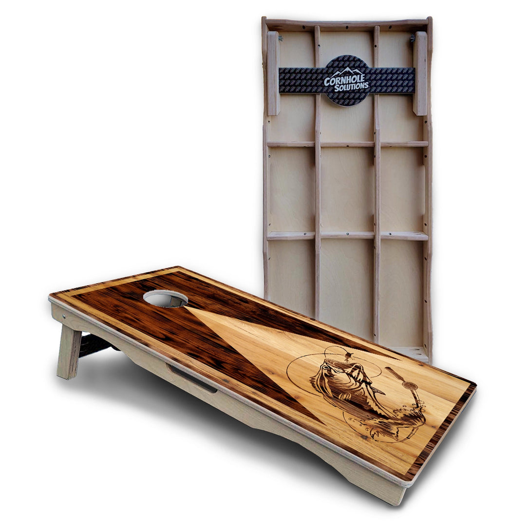 Wood Fish Cornhole Boards – Pro Lite or Pro Elite