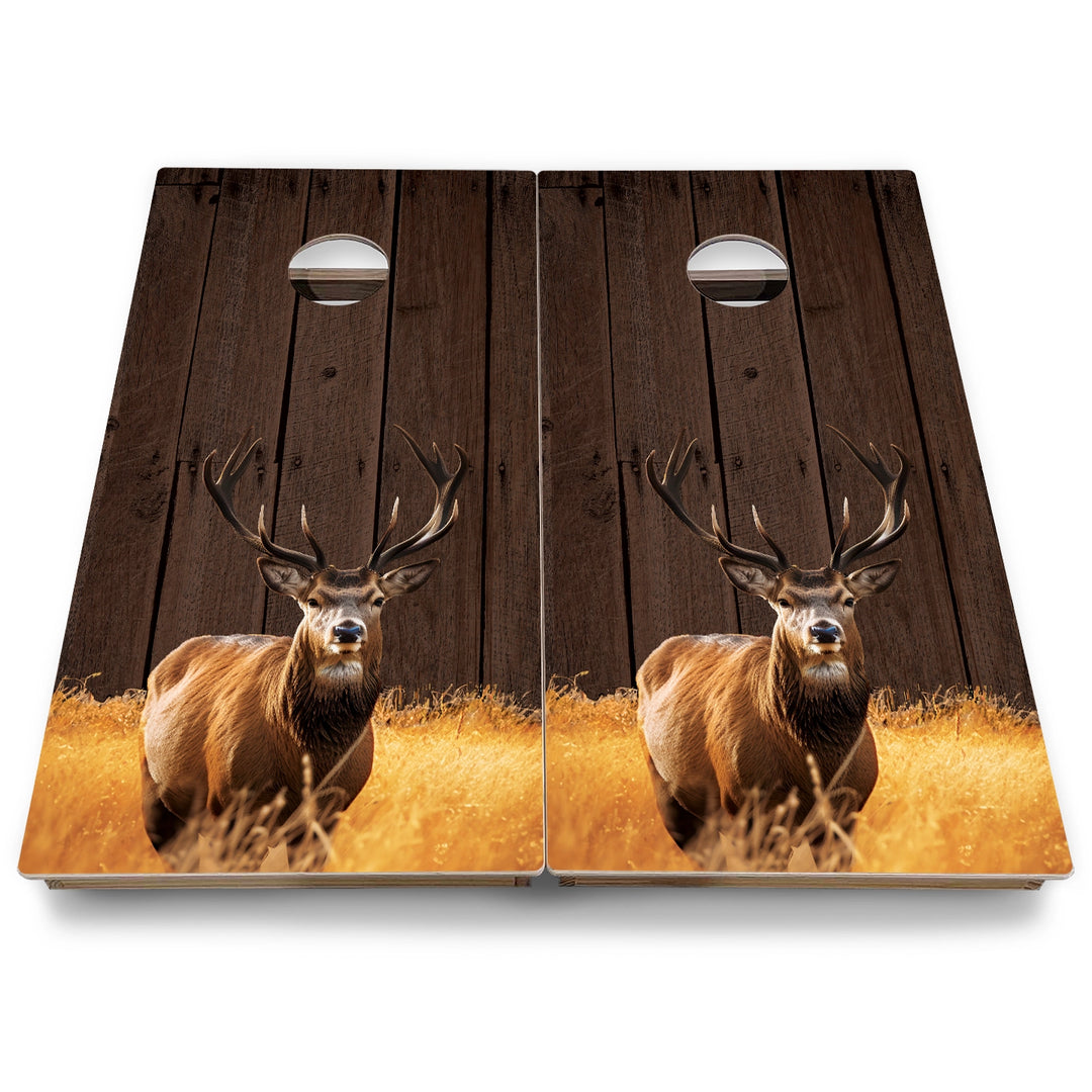 Colorful Deer & Fish Cornhole Boards - Backyard Series