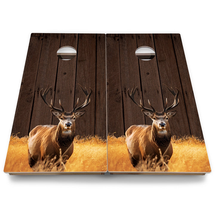Colorful Deer & Fish Cornhole Boards - Backyard Series